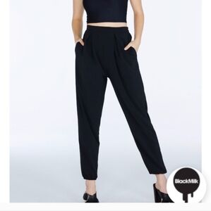 BlackMilk Black Cropped Ankle Pants & Jumpsuits